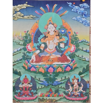 Thanka Biała Tara (Długie życie)